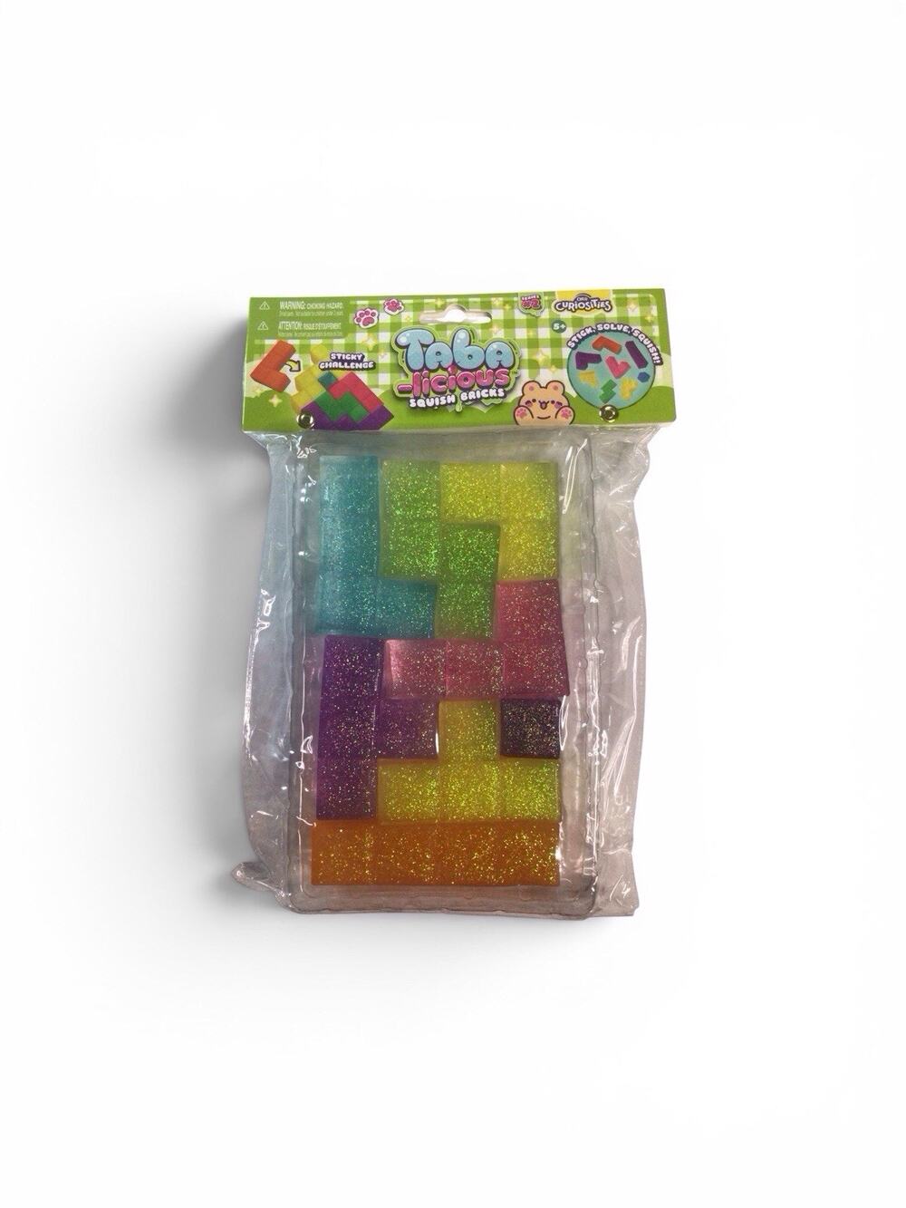 New Glitter Squish Bricks Taba Squishy Fidget Toy Colorful
